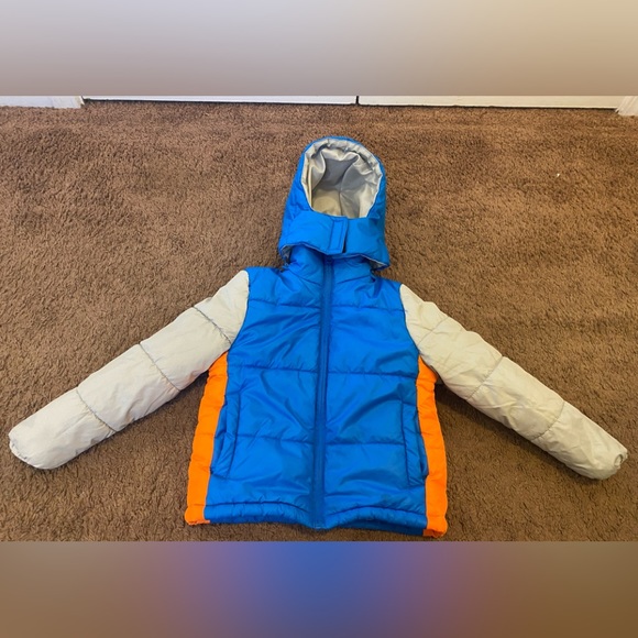 the warming project Other - Toddler Boys The Warming Project Blue Gray Puffer Coat Detachable Hood 3 4